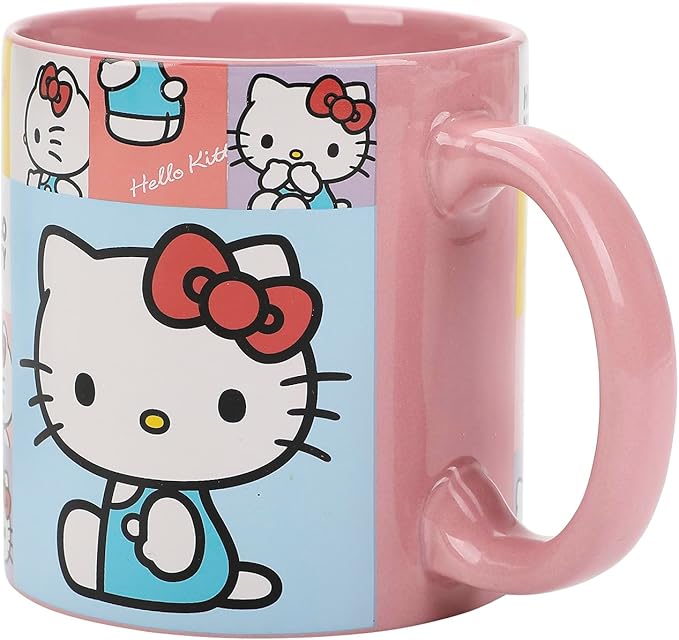 Bioworld Hello Kitty 16 Oz Pink Ceramic Mug
