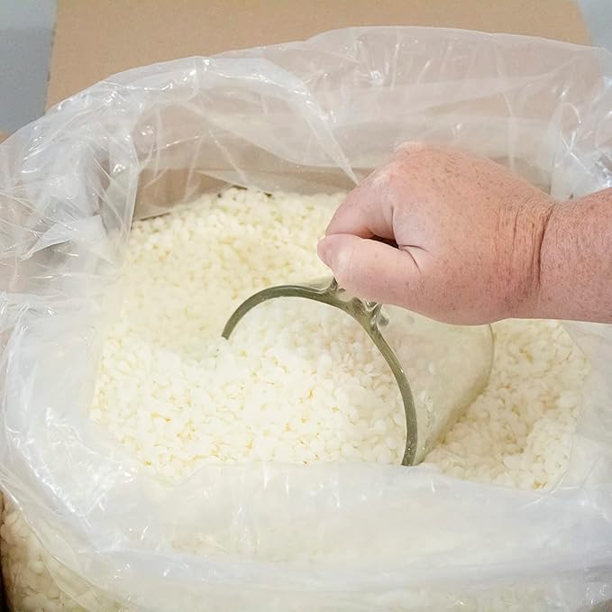 American Soy Organics Freedom Soy Wax Beads for Candle Making - Natural Candle Making Supplies - Paraffin-Free, Beeswax-Free Candle Wax for Container Candles, Tealights and Wax Melts, 25 lbs