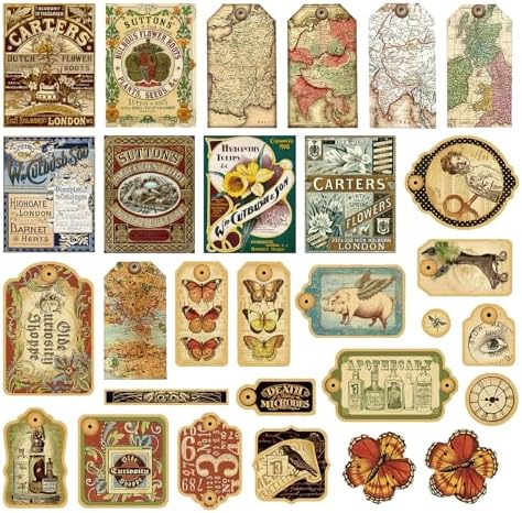 PRSTINCOL 116Pcs Vintage Stickers - Junk Journal Supplies - Waterproof Cute Aesthetic Stickers for Adults, Water Bottles, Planners - Durable Sticker Pack - Image 3