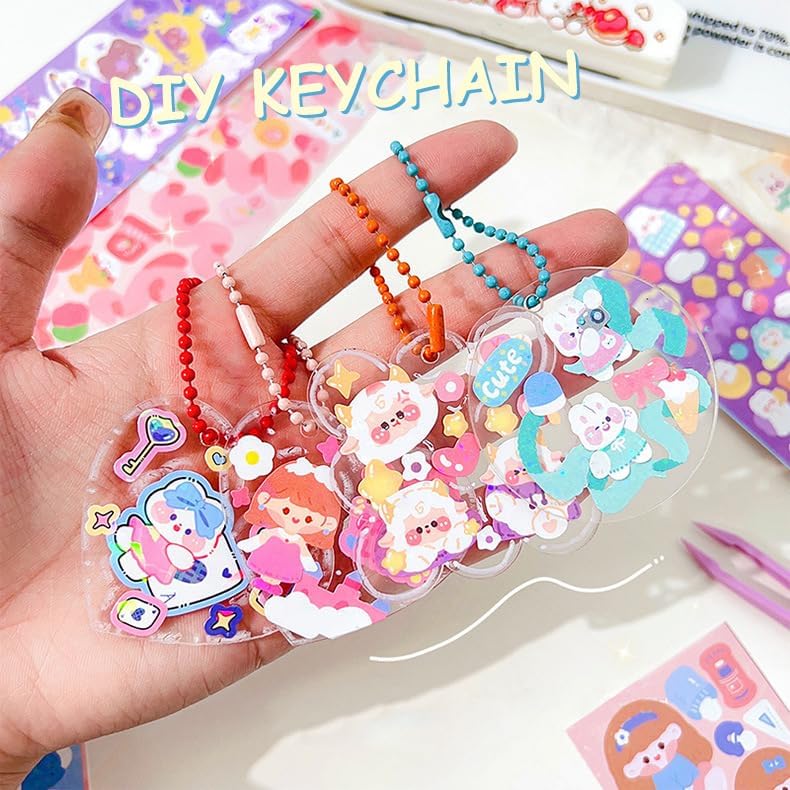 100 Sheets Cute Korean Stickers for Kpop Photocards, Decor Stickers Bulk - Image 5