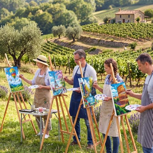 Sherr 12 Pcs Pre Drawn Canvas for Adults,Natural Scenery,8 x 10 Inch - Image 5