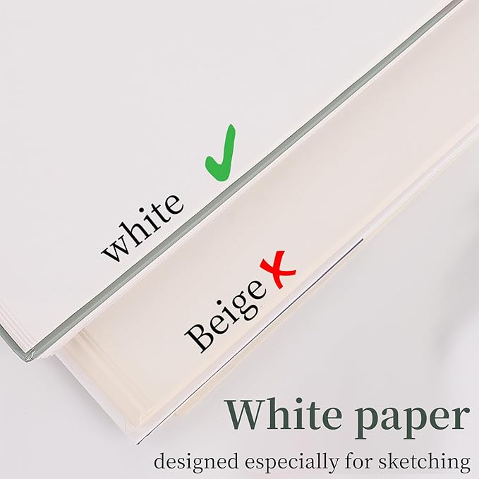 SuFly Sketch Book for Kids, 9"x12" Sketch Pad, 100 Sheets Top Spiral Sketchbook, 68lb/100gsm Acid-Free Drawing Paper Pad, Sketch Pads for Drawing for Adults, Ideal for Beginners, Artists & Teen.