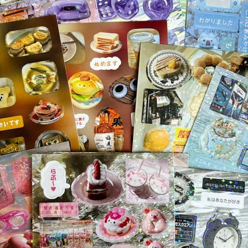 Japanese Stickers for Journaling Supplies, Snack Stickers for Scrapbooking - Image 5