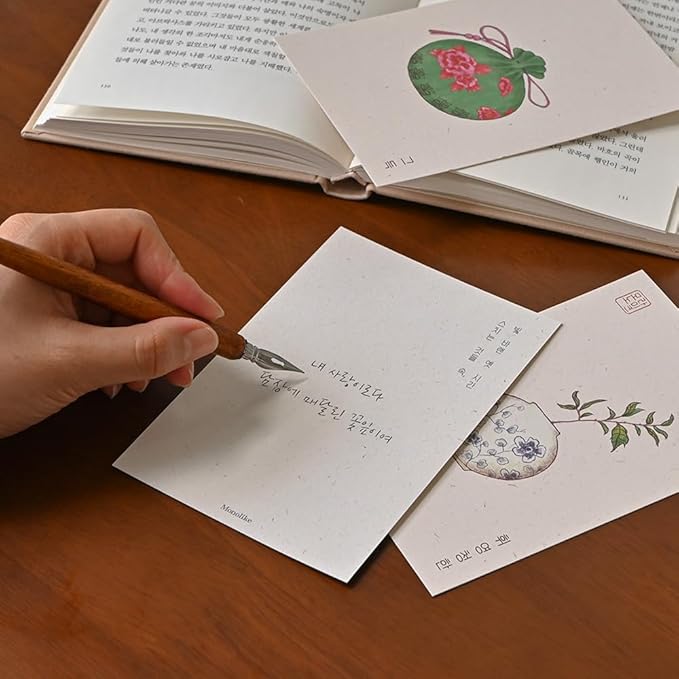 Monolike Minhwa Ivory Single Card - Mix 12 pack Postcards