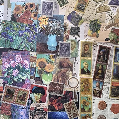 TIYPKE 200pcs Artistic Stickers for Journaling Supplies - Aesthetic Vintage Paper for Scrapbooking, Planners, Notebook, DIY Craft Kits, Postage Stamp Journal - Image 3