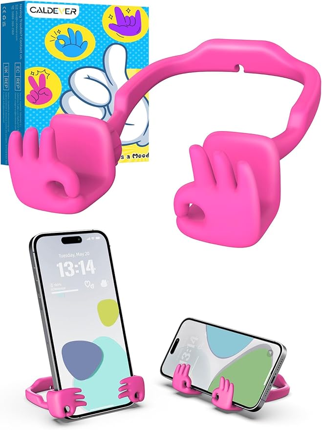 Christmas Stocking Stuffers for Teens Girls Adults Women Cell Phone Stand: OK Gesture Phone Holder for Desk Funny Gifts for Kids Teenage Adults Wife Mom Girlfriend Unique Gadgets Trendy Stuff Ideas