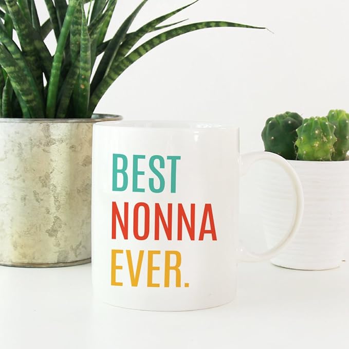 Andaz Press 11oz. Coffee Mug Birthday Gift, Best Nonna Ever, 1-Pack