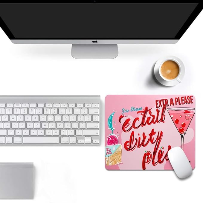 Extra Dirty Please Fun on Weekdays Texture Mouse pad, Square Waterproof and Anti Slip Mouse pad for Office laptops