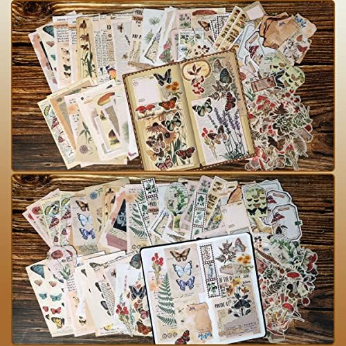 EWPJDK 200 PCS Vintage Scrapbook Supplies for Junk Journal - Image 7