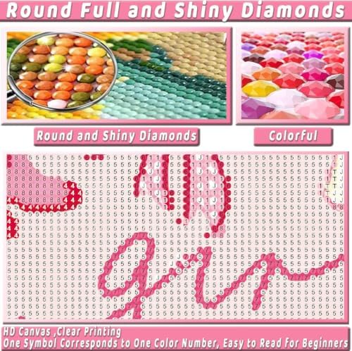 Pink Cherry Diamond Art Kits for Adults Diamond Painting Kit for Beginner - Image 6