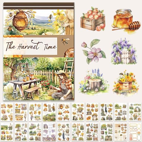 500PCS Stickers for Scrapbooking Supplies,Fall Sticker Book for Journaling by Lciyioc
