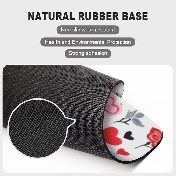 Cupid's Touch Collage Texture Mouse pad, Square Waterproof and Anti Slip Mouse pad for Office laptops