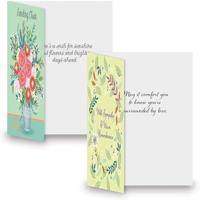 Current Thoughtful Wishes All Occasion Value Pack - 20 Cards With Envelopes, Celebration, Get Well, Sympathy, Birthday, Anniversary & Thinking of You Variety, Large 5" x 7" Assortment, 10 Design Set