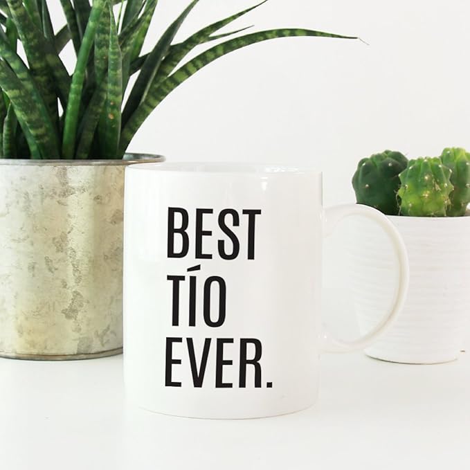Andaz Press 11oz Coffee Mug, Best Tío Ever, Birthday Present, 1-Pack Tio Cup, Uncle Gift for Christmas or Family Celebration