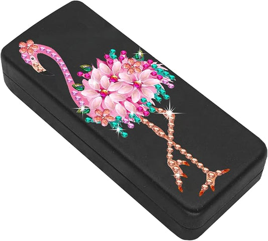 Leatrice Diamond Art Kits for Adults Small Diamond Painting Kit Gem Art Paint by Diamonds Dots Eyeglasses Case for Beginner Women