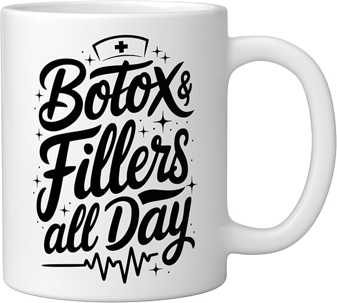 Botox Nurse Injector Design for Aesthetic Cosmetic Nursing Ceramic Mug, White