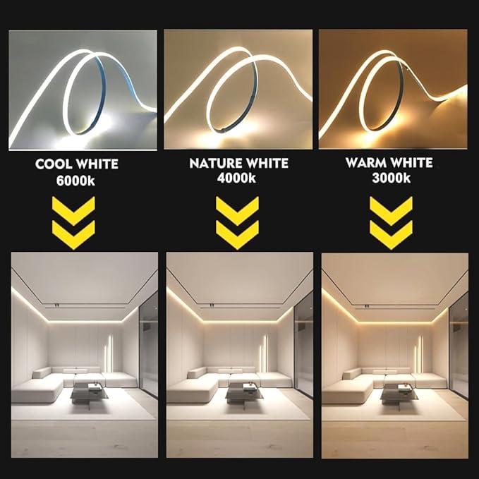 1M/3.28Ft Dimmable COB LED 5V USB Type-C Strip Light with Memory Function,Warm White 2700K Tape Light for Monitor TV Backlight,Mirror,Cabinet,staircases,DIY Lighting with Remote Control