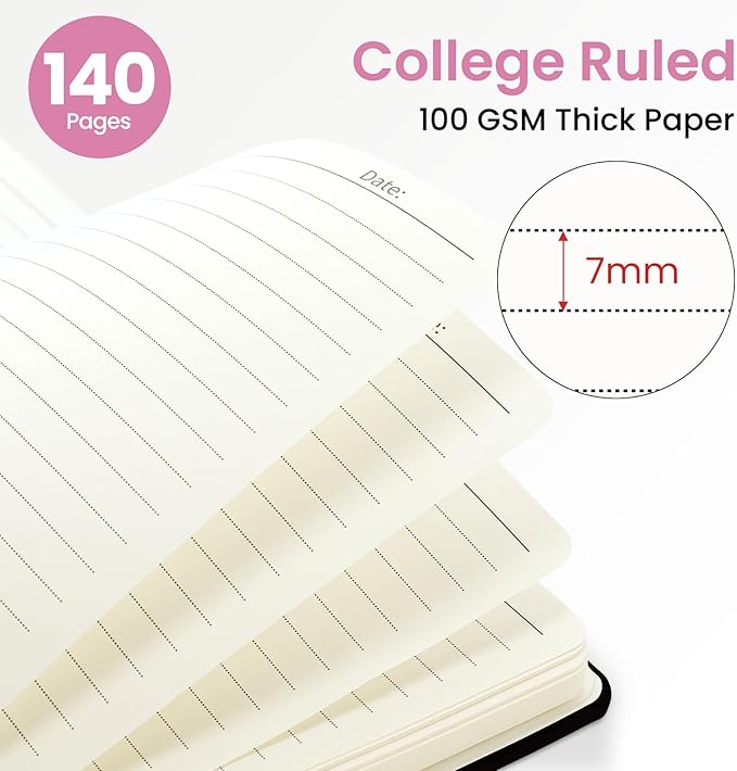 Lined Spiral Journal for Women, A5 Hardcover Cute Notebook for Work & Note Taking, Aesthetic Pretty Journal for Writing, 140 Pages, 6"x8", Painted Garden