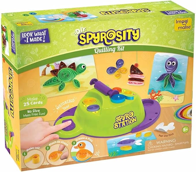 Quill On Spyrosity Explore Quilling Craft Kit | Paper Quilling Kit| Arts and Crafts for Kids 6-8 | Girls Toys Age 6-8 | Crafts for Ages 4-8 | Christmas Gifts for Kids 5 6 7 8 9 10 11 12 Years