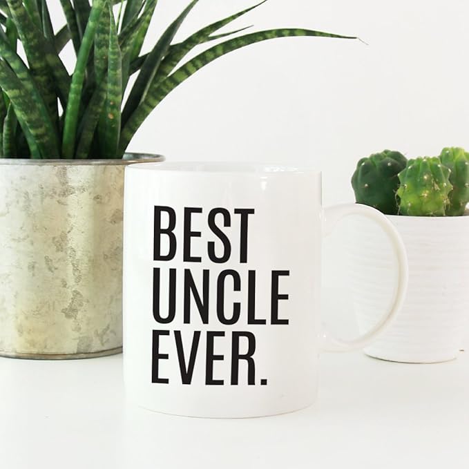 Andaz Press 11oz. Coffee Mug Birthday Gift, Best Uncle Ever, 1-Pack
