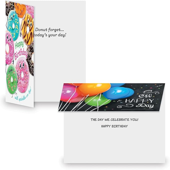 Current Birthday Favorites Birthday Greeting Cards - Set of 20 (2 each of 10 Designs), 5 x 7 Inches, Sentiments Inside, Envelopes Included, Assortment Set