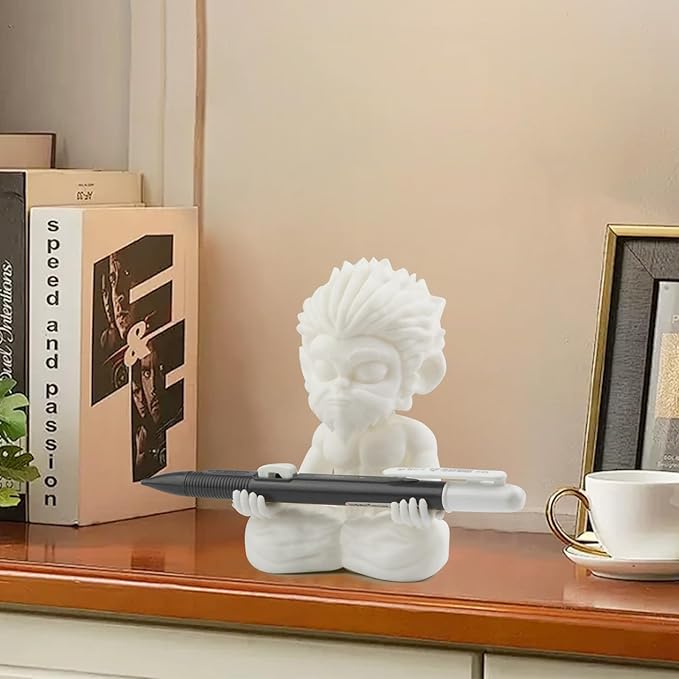 Sun Wukong The Monkey King Pen Pencil Holder, Pen Holder for Desk Office Decor Home School Desk Docoration Ideal Gifts for Boys Girls