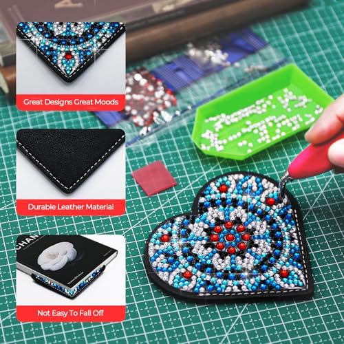8 PC Diamond Art Painting Bookmark for Adult Craft Gem Bedazzle Kit Women - Image 5