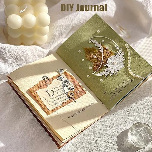 30 Pcs Large A4 Handmade Textured Scrapbook Paper Mesh Journaling Supplies - Image 7