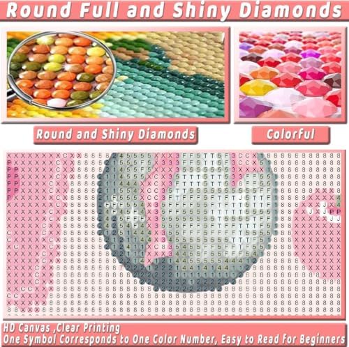 Pink Cocktail Diamond Art Kits for Adults Diamond Painting Kit for Beginner - Image 6