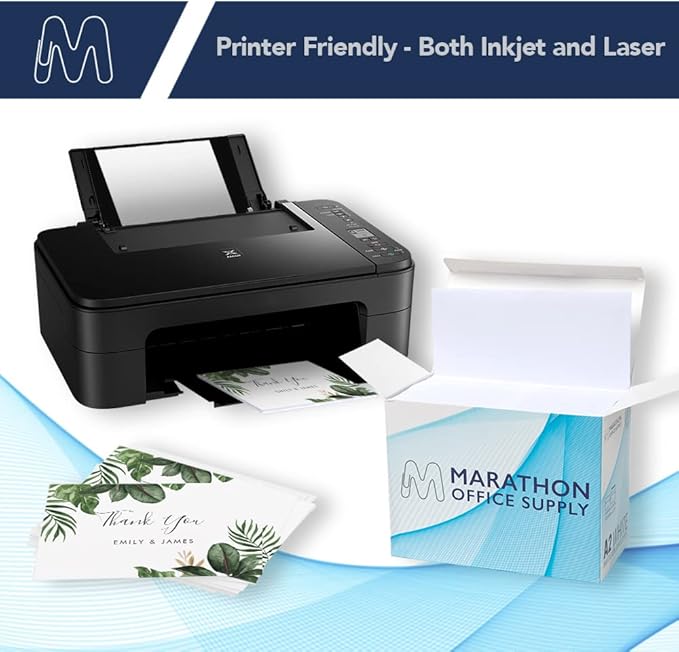 MOS A2 White Envelopes 4.4 x 5.75 Inch 500 Pack — Self-Seal Heavyweight Invitation Envelopes for Greeting Cards, RSVP, Card Making, Wedding Invitations, Business Mailings