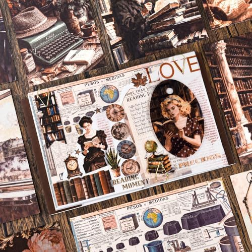 Scrapbook Supplies Kit, Cottagecore Aesthetic Junk Journal Scrapbook Kit - Image 3