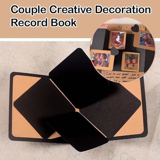 DIY Photo Album Cards, Interactive Photos Decorations Kit, DIY Decorating Photo Album Scrapbook, Memory Book for Wedding, Anniversary, Birthday, Christmas