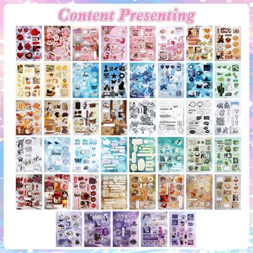 600Pcs Japanese Sticker Book for Journaling Adult, Cute Scrapbook Stickers - Image 4