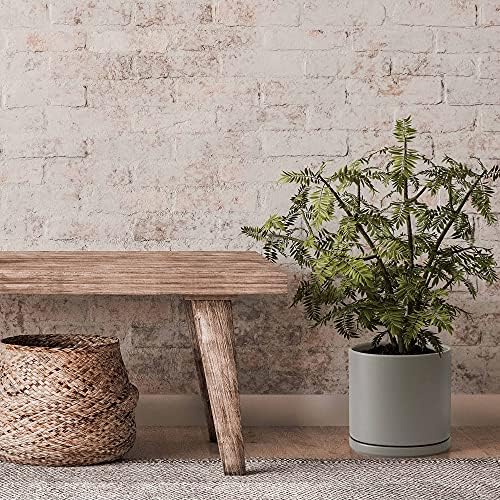 D'vine Dev 10 Inch Ceramic Planter Pot, Grey, 94-O-E-3 - Image 6