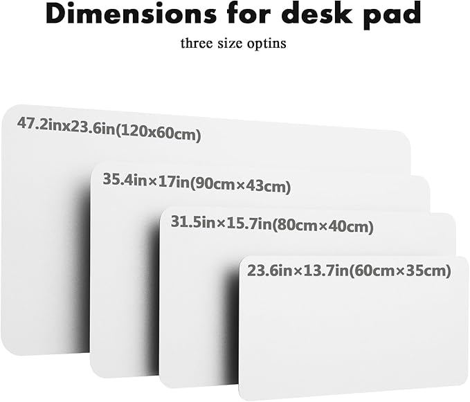 YSAGi Double-Sided Desk Pad, Leather Desk Mat, Eco Cork Desk Pad Protector,Large Mouse Pad,Waterproof Desk Blotter for Office/Home (Off-White+Cork, 47.2" x 23.6")