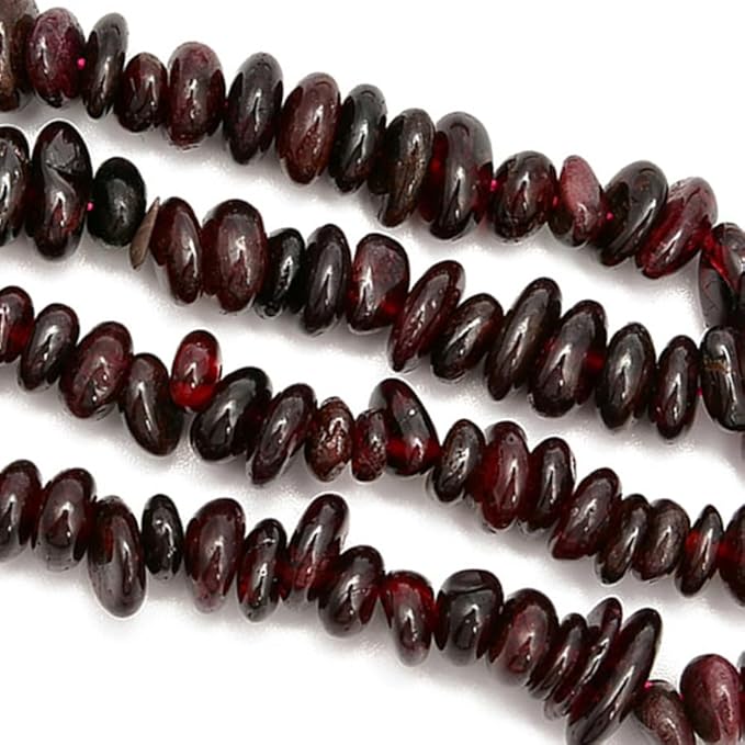 Gemstone Chips Natural Red Garnet 3-5mm Healing Crystals Waist Bracelets Necklace Kit Irregular Stone DIY Crafts Design Jewelry Making Approxi 32 inch