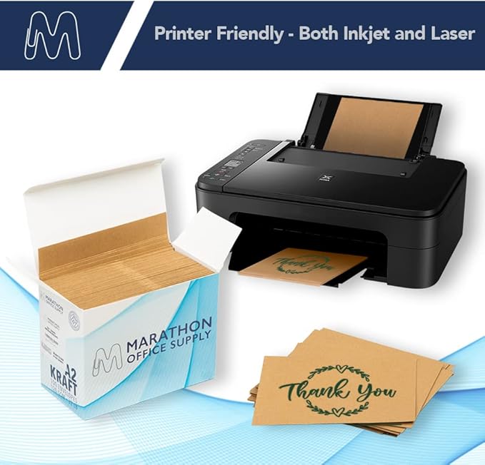 MOS A2 Kraft Envelopes 4.4 x 5.75 Inch 100 Pack — Brown Self-Seal Heavyweight Invitation Envelopes for Greeting Cards, RSVP, Card Making, Wedding Invitations, Business Mailings