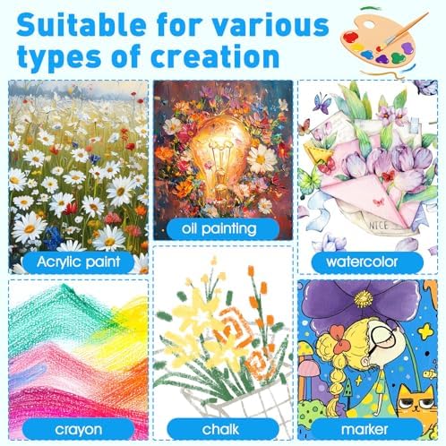 FUMILE 4x4 Mini Canvas for Painting, 20 Pack Small Canvases for Painting Primed Acid Free Canvas Boards for Painting for Beginners & Artist, Blank Canvas Panels for Classroom and Painting Parties. - Image 4