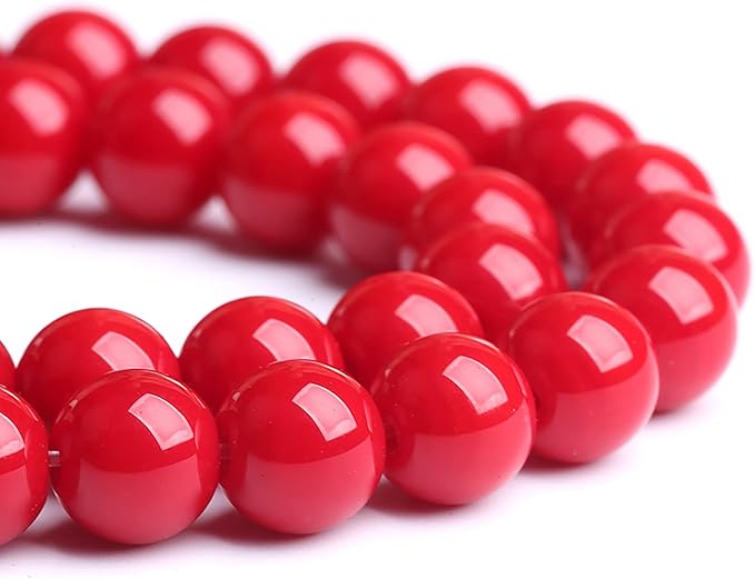160PCS 4MM Red Glass Round Spacer Loose Beads for Jewelry Making DIY Bracelet Necklace