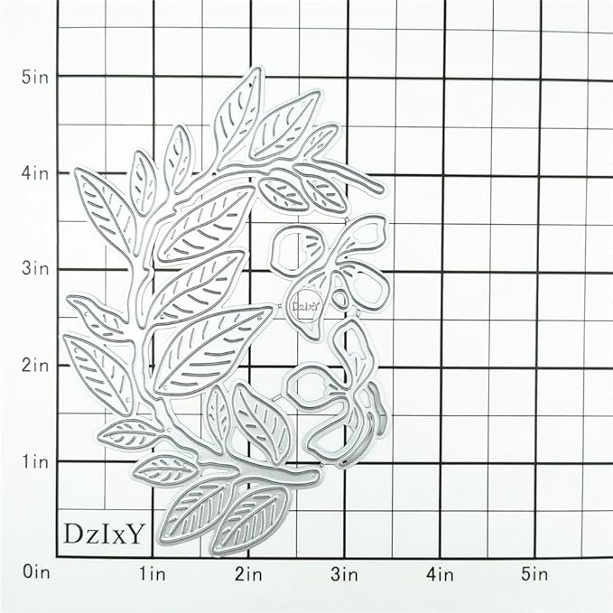 DzIxY Patchwork Tree Branches Leaves and Flowers Metal Cutting Dies for Card Making Kit Embossing Paper Die Cuts Set Scrapbook Stencils Supplies Machine Templates