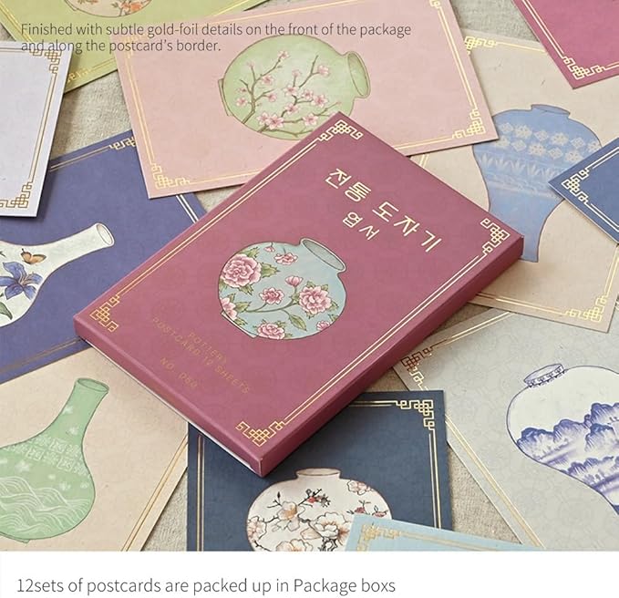Monolike Pottery Single Card - Mix 12 pack Postcards