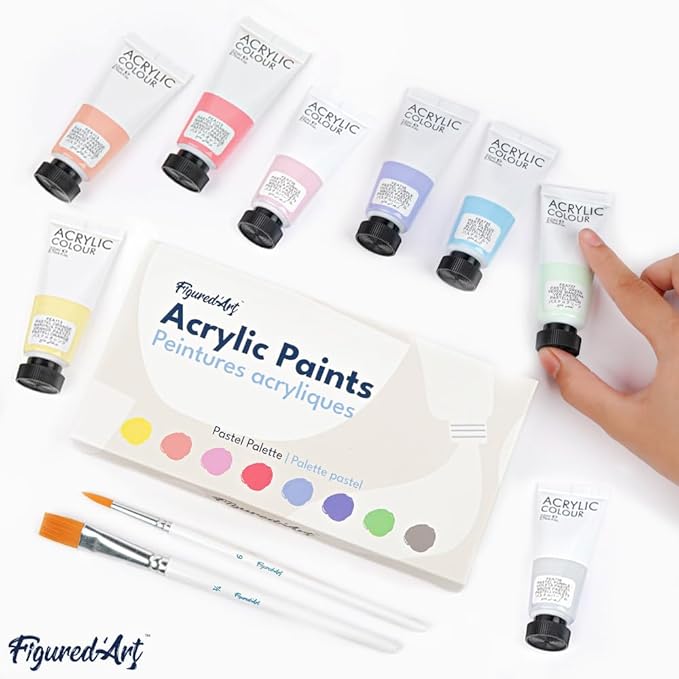 Figured'Art Pottery Kit for Adults with 4.4 lbs Premium Air Dry Clay, Ideal for Beginners, Includes Tools, Paints, Brushes, Sealers & Tutorials, No Kiln Needed