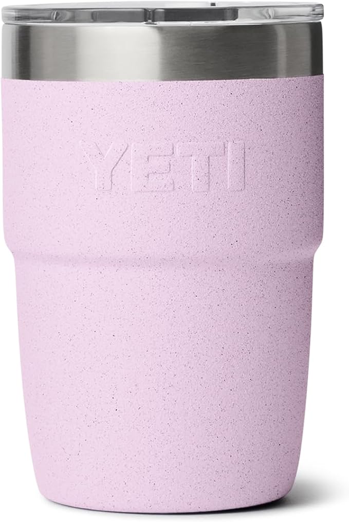 YETI Rambler 8 oz Insulated Coffee Mug with Lid - Stackable Double-Wall Vacuum Insulated Coffee Cup - DuraSip Ceramic Lining - Barista-Friendly Design - Stainless Steel - Dishwasher Safe