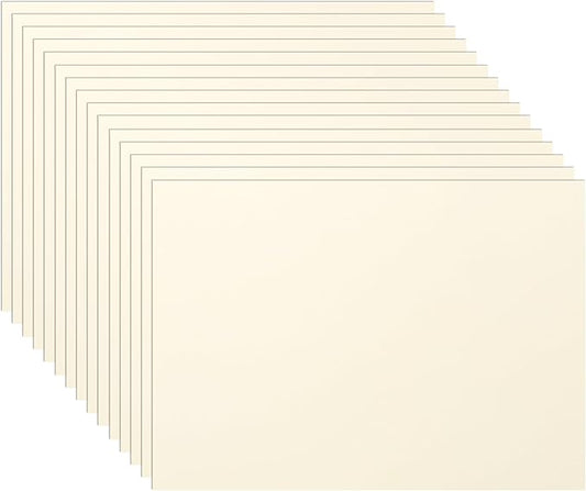 150 Sheets Cream Cardstock 5 x 7 Ivory Paper, 300gsm/110lb Heavyweight Flat Off White Card Stock Printer Paper for DIY Card Making, Business Cards, Thank You Cards, Certificates, Postcards