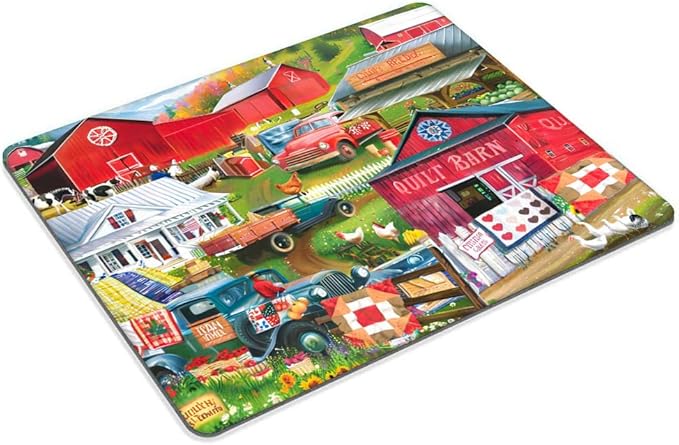 Square Mouse Pad Ranch,Gaming Mouse Pads for Desk,Soft Computer Waterproof Non-Slip Mouse Mat