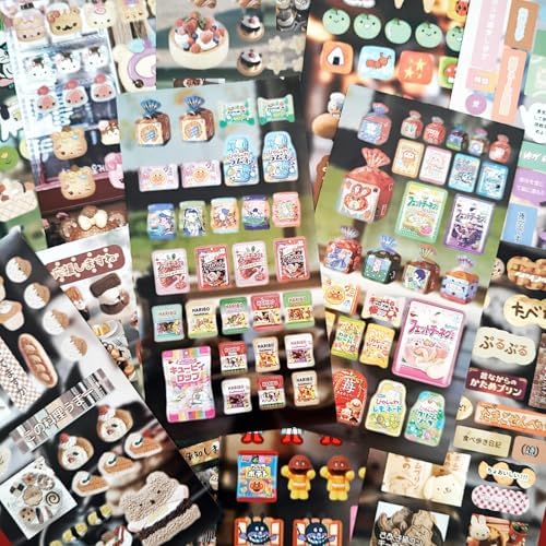 700+ Japanese Stickers for Scrapbook Supplies,25 Sheets Kawaii Japanese Stickers Book,Vintage Showa Korean Sticker for Junk Journal,Journaling,Bullet Journaling,Planner,Notebook,DIY Craft(Fengwu Quji) - Image 2