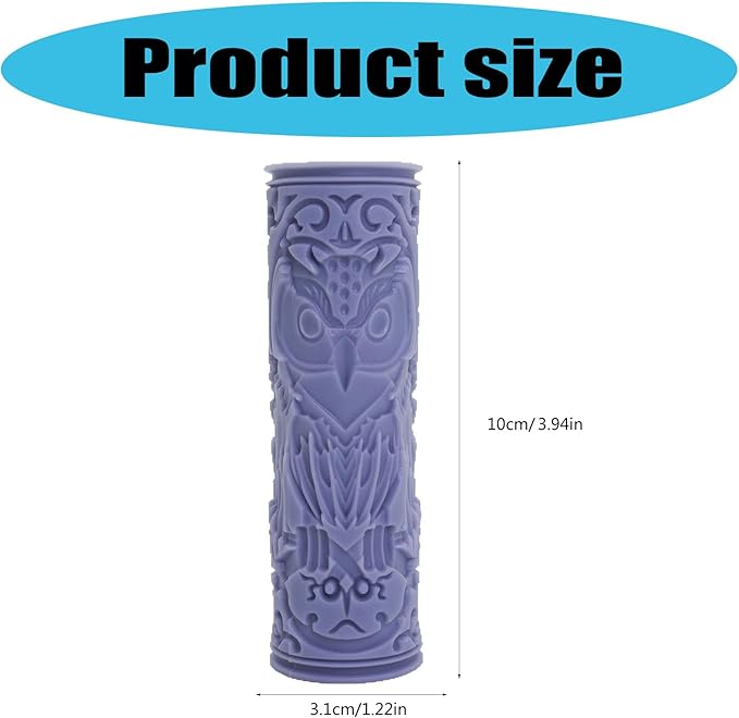 Clay Roller Bird Pattern Texture Pottery Tool Embossing Tool for and Texture Ceramic Printing