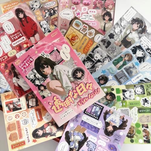 Japanese Stickers Book for Journaling Supplies,Girls Stickers for Planner - Image 3