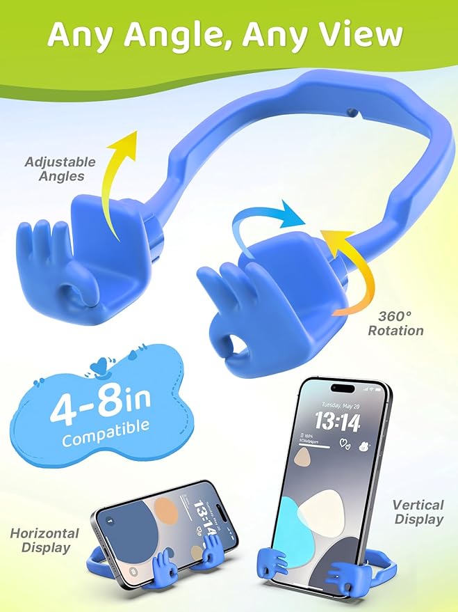 Stocking Stuffers for Teens Boys Cell Phone Holder: Mens Gifts for Adults Kids OK Hand Phone Stand for Desk Teenage Dad Husband Women Birthday Gifts Funny Cool Gadgets Who Have Everything Christmas