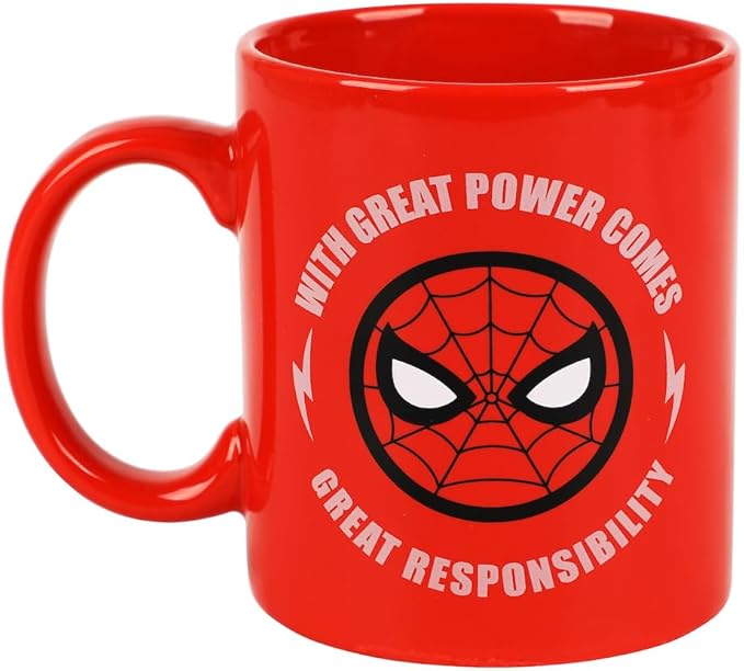 Bioworld Spider-Man With Great Power 16 Oz Ceramic Mug